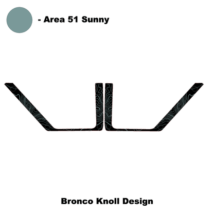 Topo Rear Door Net Trim Overlay Kit (Printed Series) - 2021+ Bronco
