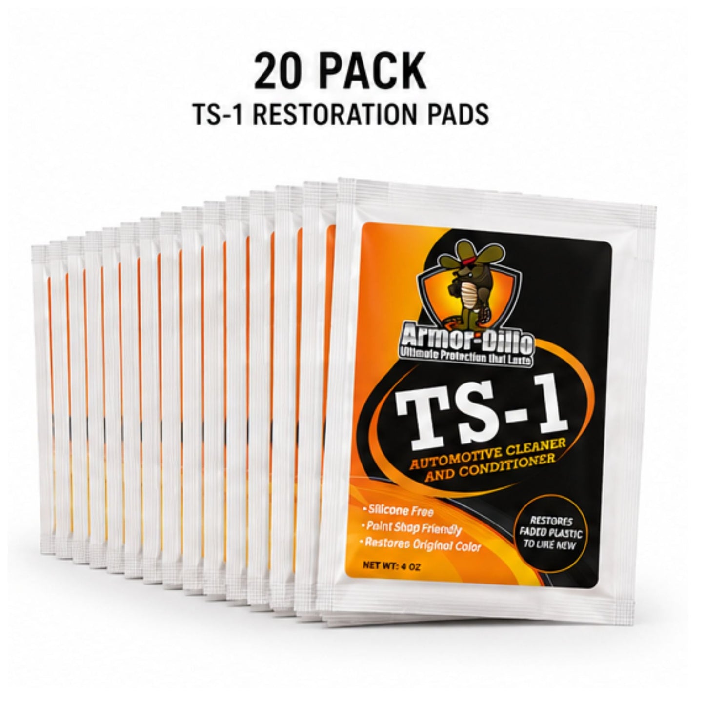 Armor-Dillo TS-1 Professional 20 Pad Pack – Best Value Bulk Restoration Kit