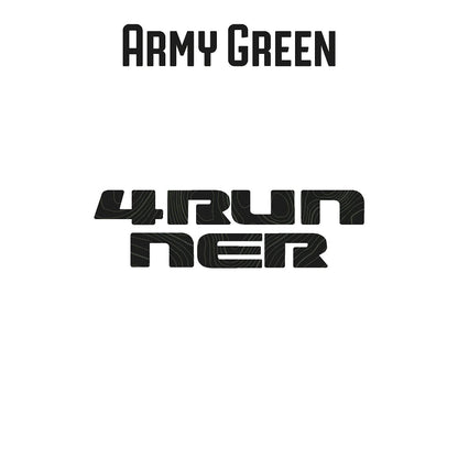 4RUNNER Topographic Rear Liftgate Emblem Overlays - 2025+ 4Runner