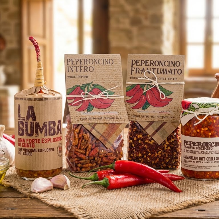 Artigiani dei Sapori, Dried Calabrian Hot Chili Pepper Flakes 3.5 oz (99g)