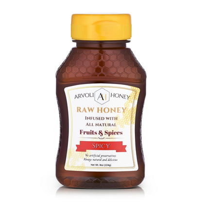 Arvoli Honey Hot Honey Bottles - 12 bottles x 8 oz