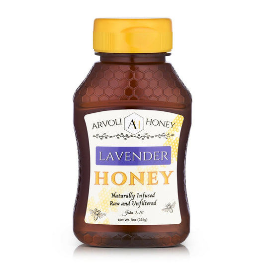 Arvoli Honey Lavender Infused Honey Bottle - 8 oz