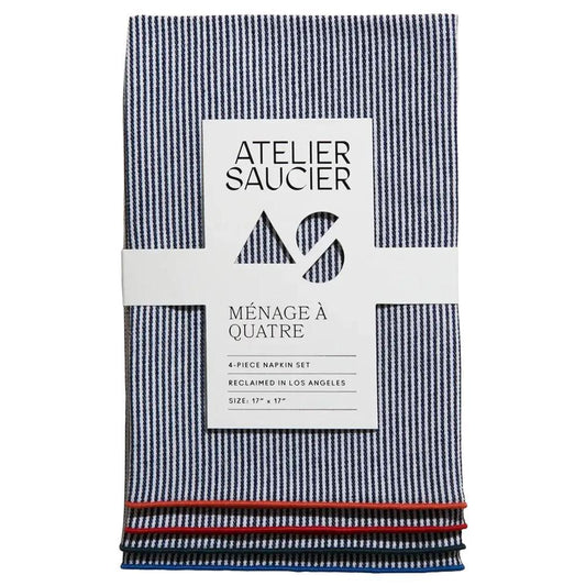 Atelier Saucier - 'Americana Stripe' Napkins (4CT)