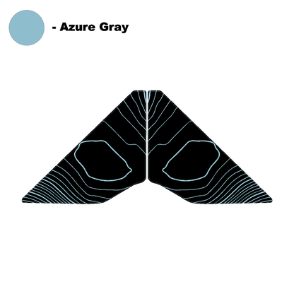 Topo Rear Window Triangle Overlay (Printed Series) - 2021+ Bronco 4 Door