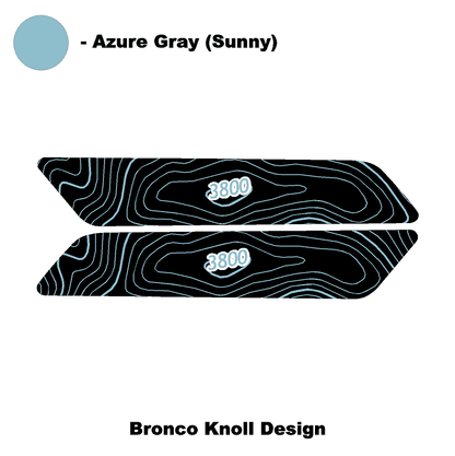 Topo Interior Front Door Grab Handle Overlay Kit (Printed + Laser Series) - 2021+ Bronco