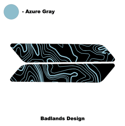 Topo Interior Front Door Grab Handle Overlay Kit (Printed + Laser Series) - 2021+ Bronco