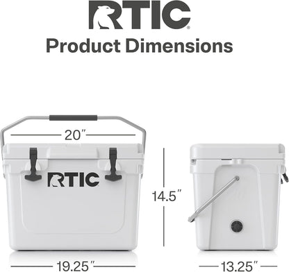 Ultra-Tough Cooler, Hard Insulated Ice Chest Box for Beach, Drink, Beverage, Camping, Picnic, Fishing, Boat, Barbecue