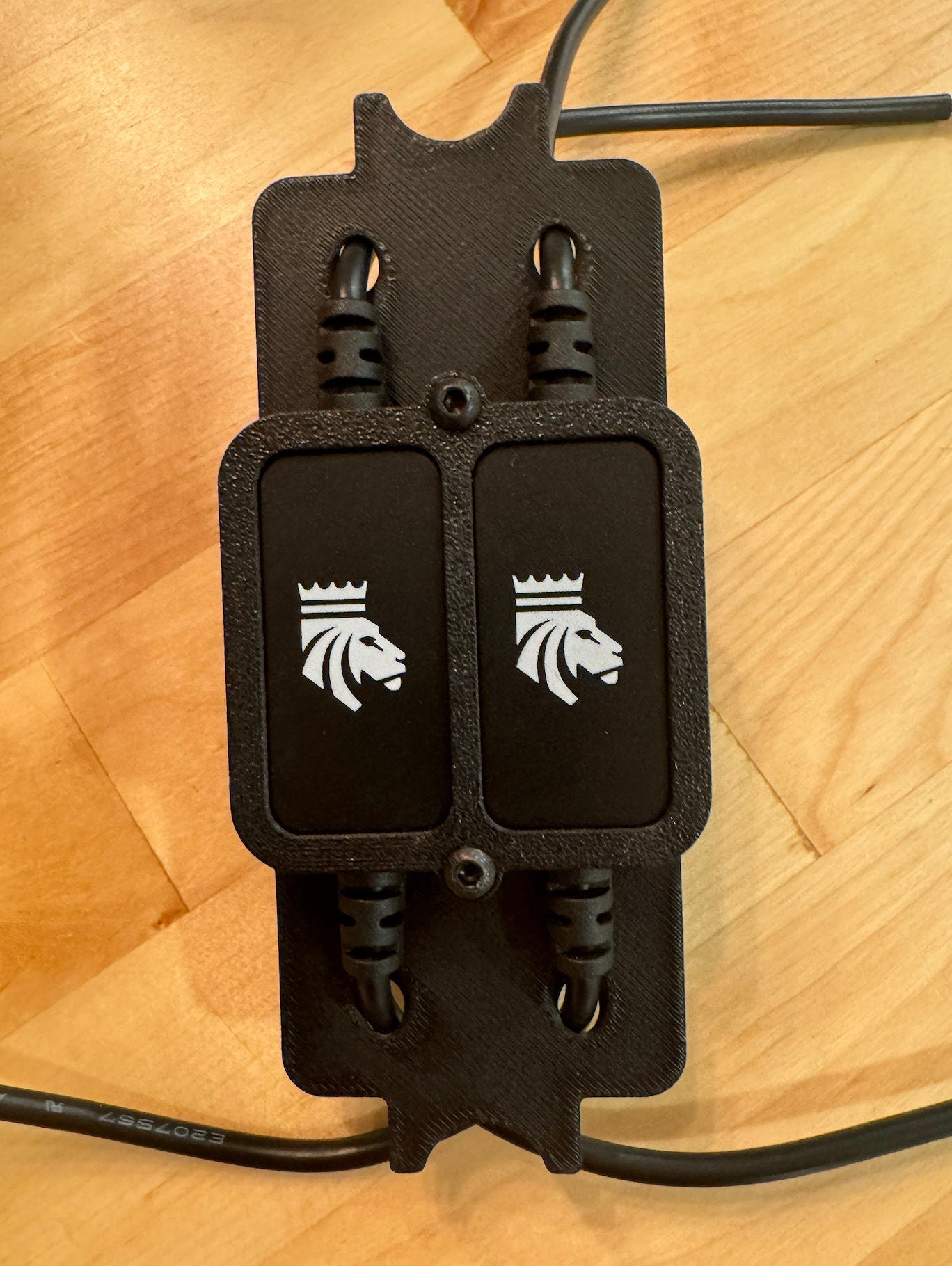 Kingpin Light Switch Double Mounting Plate (Super Pacific)