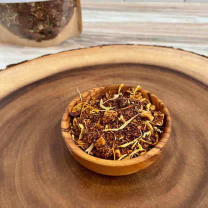 Saint Francis of Assisi – Rooibos Pecan Turtle Loose Leaf Tea | Chocolate Caramel Herbal Blend