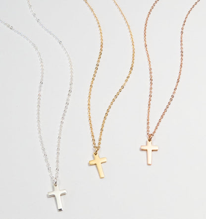Tiny Cross Necklace