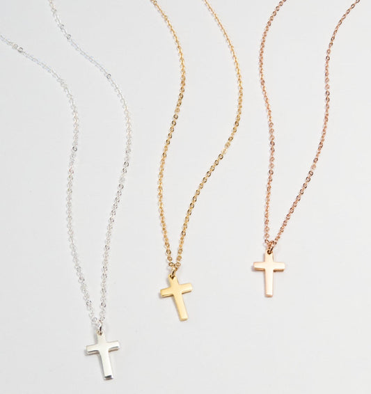 Tiny Cross Necklace