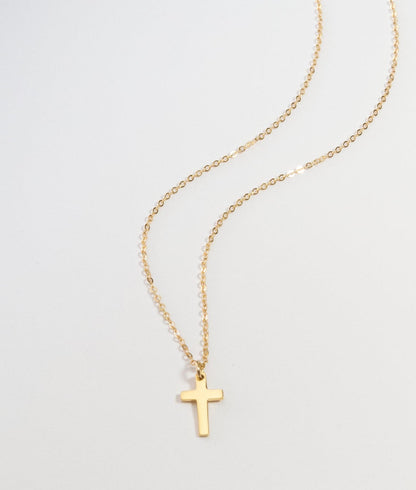 Tiny Cross Necklace