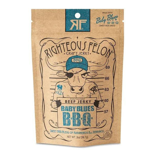 Righteous Felon - 'Baby Blues BBQ' Beef Jerky (2OZ)