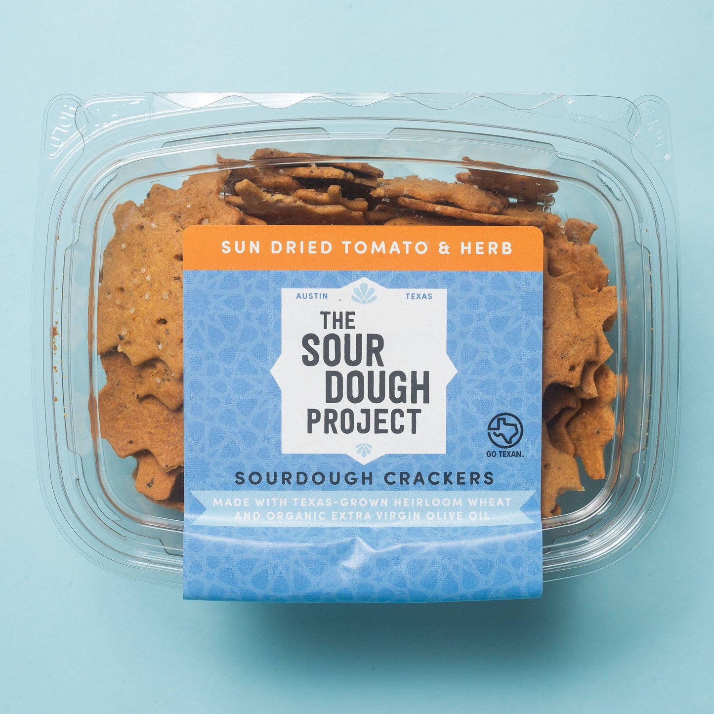 Sun Dried Tomato & Herbs Sourdough Crackers