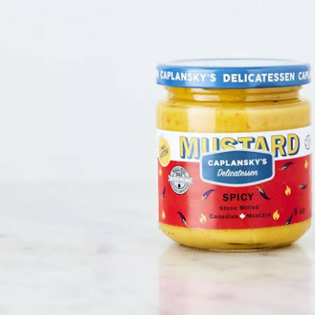 Caplansky’s Deli Mustard - Spicy Mustard, Kosher Jar - 6 Jars x 235 mL (8 fl oz) case