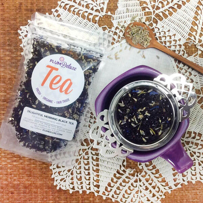 Plum Deluxe Tea Delightful Morning Blend (Earl Grey Lavender)