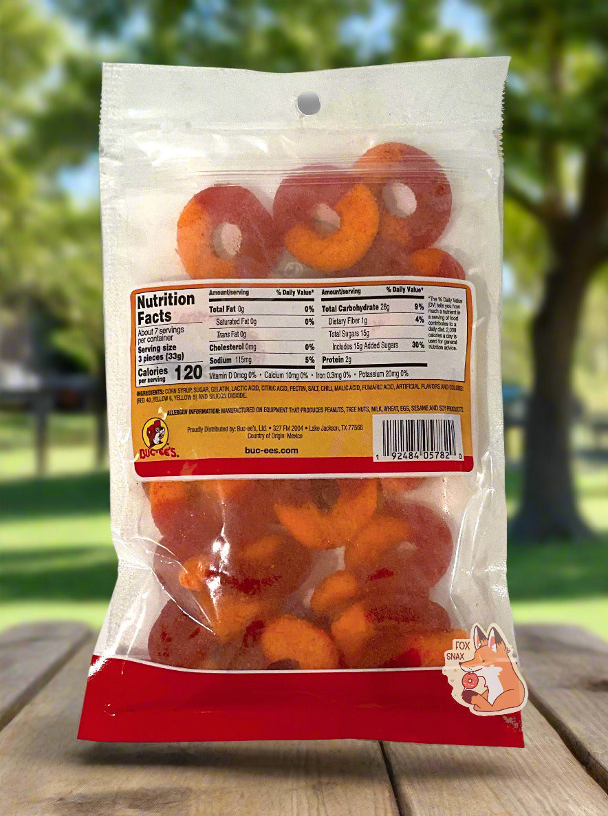 Buc-ee's Chamoy Peach Rings