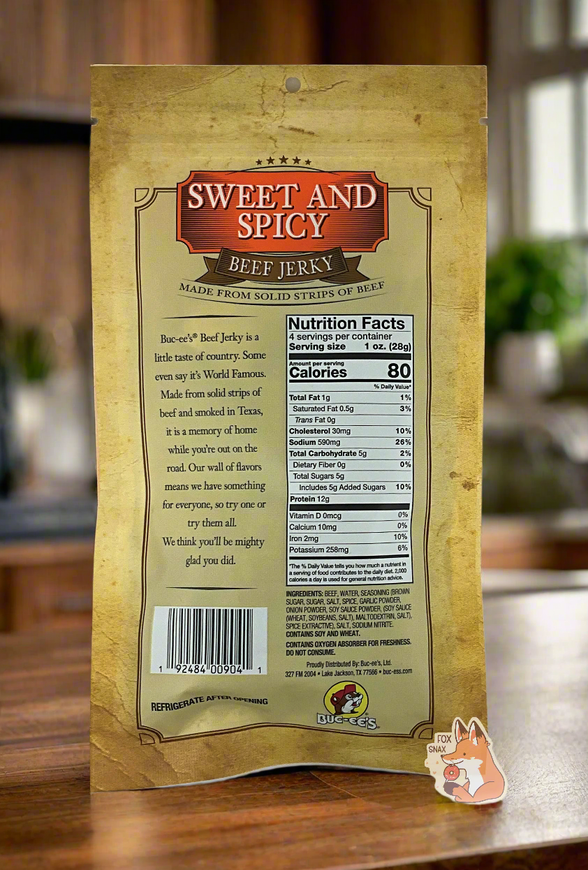 Buc-ee's Sweet And Spicy Beef Jerky
