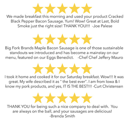 Bacon Sausage 6 Pack - Single Flavor