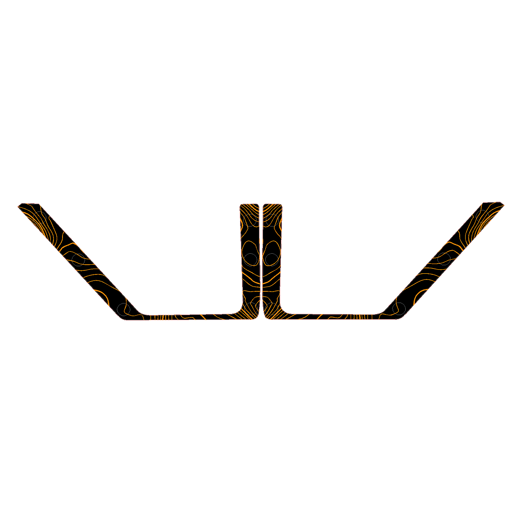 Topo Front Door Net Trim Overlay Kit (Printed Series) - 2021+ Bronco