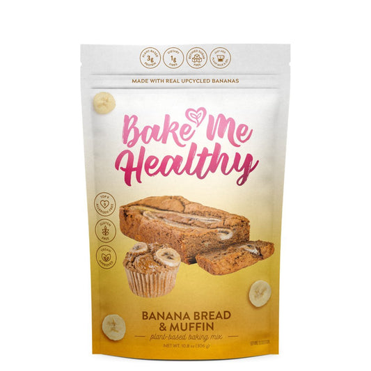 Bake Me Healthy Banana Bread & Muffin Plant-Based Baking Mix Case - 6 Bags