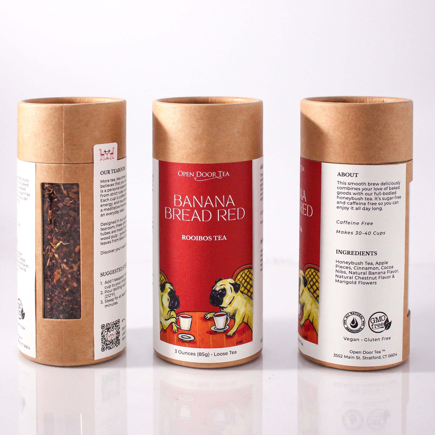 Open Door Tea Banana Bread Red