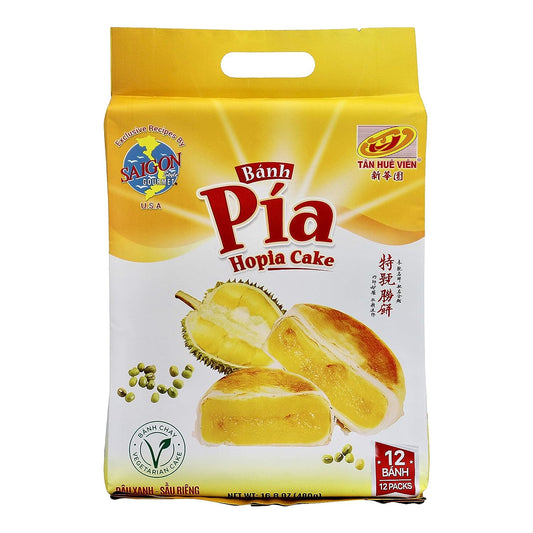 Banh Pia Hopia Cakes, 12 Count, Mungbean - Durian Flavor, 16.8 Ounce