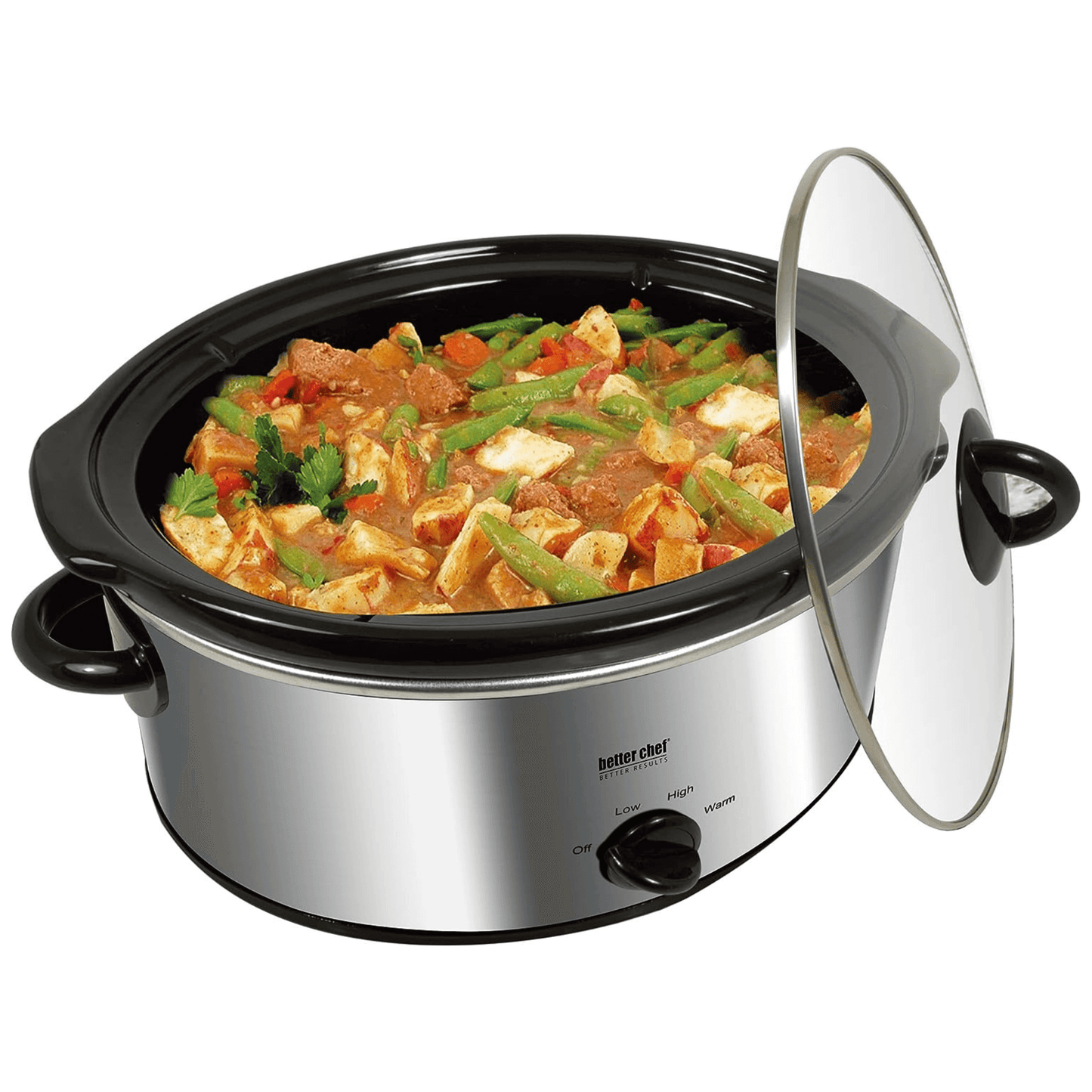 Better Chef 3-Quart Slow Cooker with Removable Crock - REFURBISHED