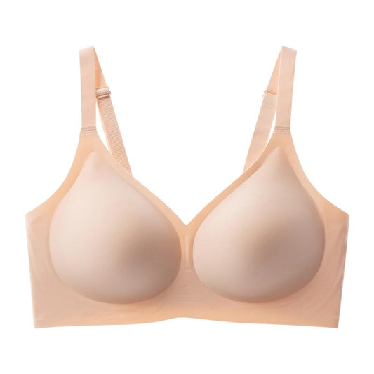 VRCOMFY Jelly Wireless Women Comfortable Push up Bras Wireless Seamless Full Coverage Bra Buttery Soft Everyday Tshirt Bra