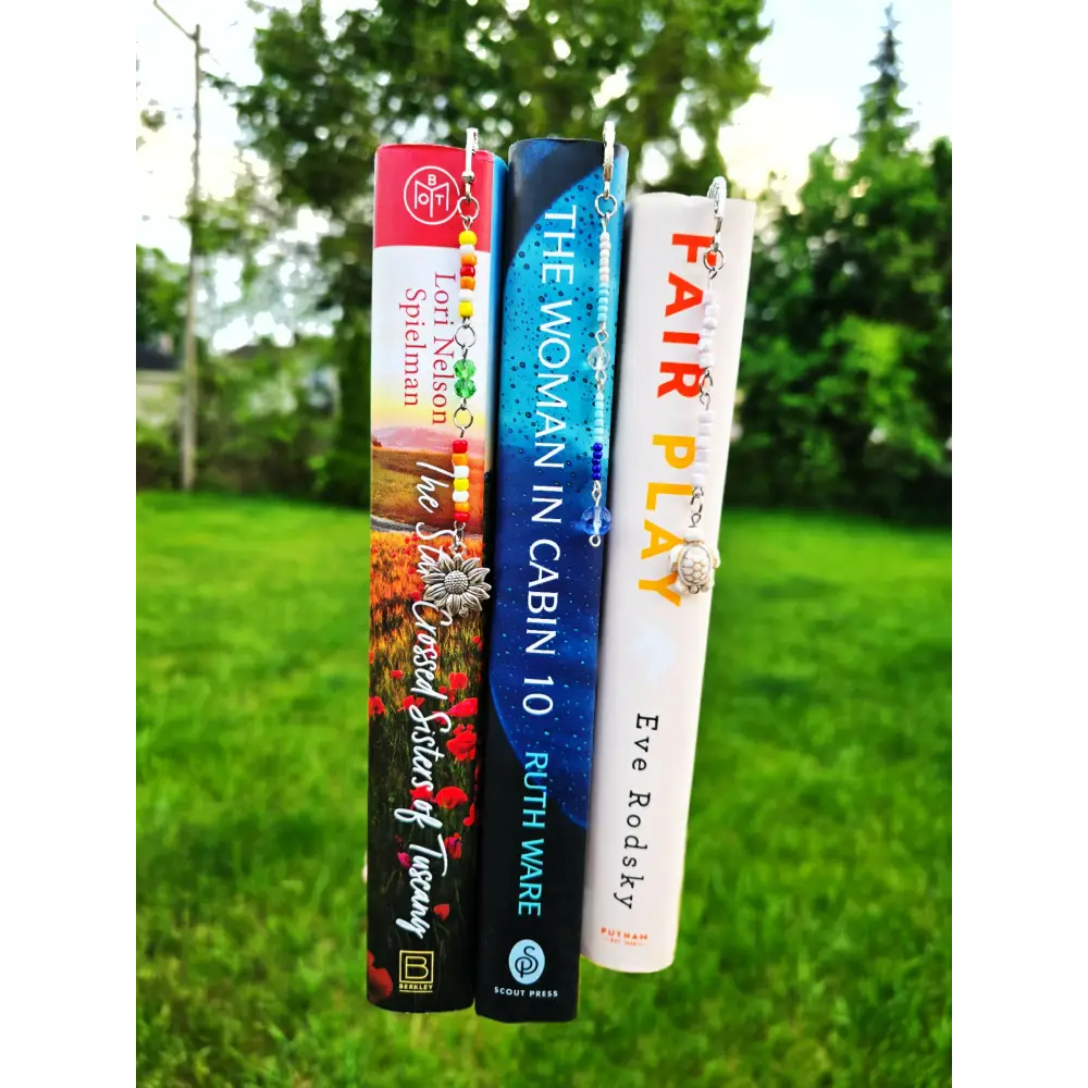 Beaded Metal Hook Bookmark - Handmade