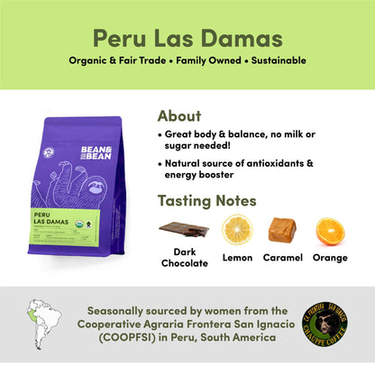 Bean & Bean Coffee Roasters Peru Las Damas Coffee
