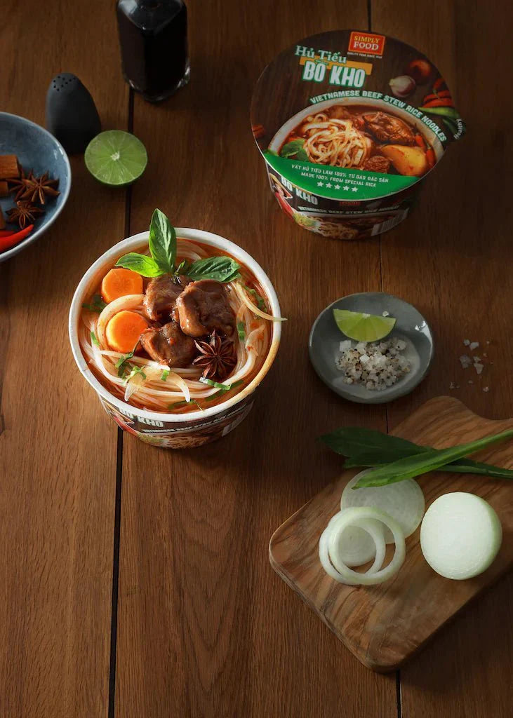 Beef Stew Rice Noodles (Hu Tie Bo Kho) 55g each/ 9 Bowls