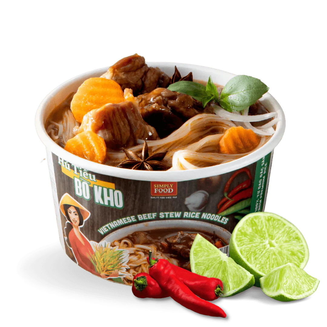 Beef Stew Rice Noodles (Hu Tie Bo Kho) 55g each/ 9 Bowls