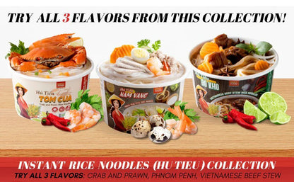 Beef Stew Rice Noodles (Hu Tie Bo Kho) 55g each/ 9 Bowls