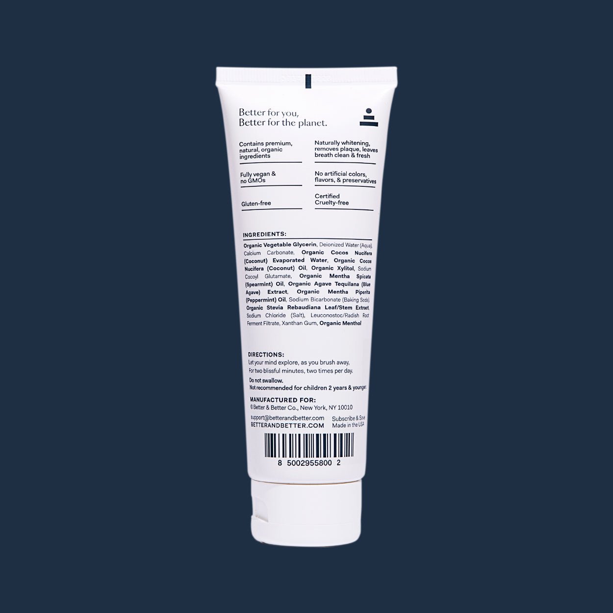 Better & Better Purity Toothpaste Tube - 2 Pack