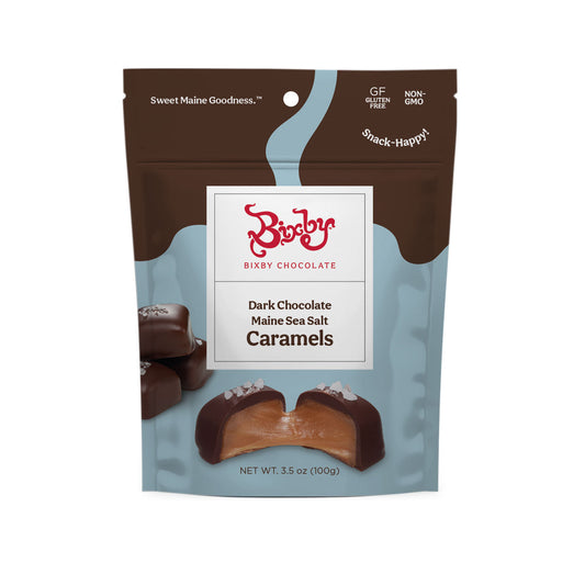 Dark Chocolate Sea Salted Caramels--6 Pouches