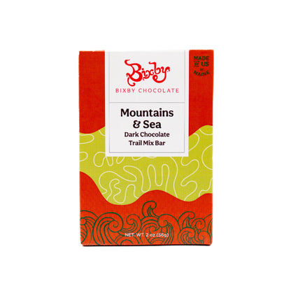 Mountains + Sea Trail Mix 70% Dark Chocolate Bar