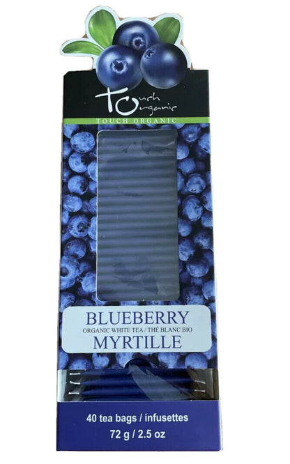 Touch Organic - ORGANIC BLUEBERRY WHITE TEA 40 bags - 12 PACK CASE
