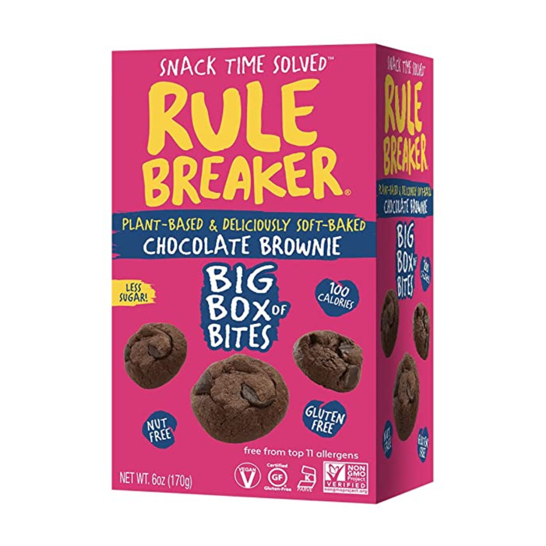 Rule Breakers Chocolate Brownie Big Box Of Bites - 6 Packs x 6 oz