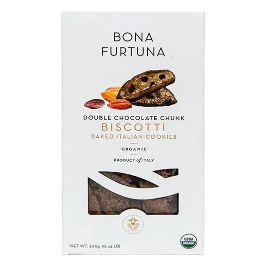 Bona Furtuna - 'Double Chocolate Chunk' Organic Biscotti (200G)