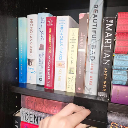 Book Aligner Pro, 4-in-1 Bookshelf Tool (The Bookish Milspouse and Regular Versions)