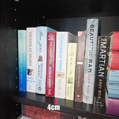 Book Aligner Pro, 4-in-1 Bookshelf Tool (The Bookish Milspouse and Regular Versions)