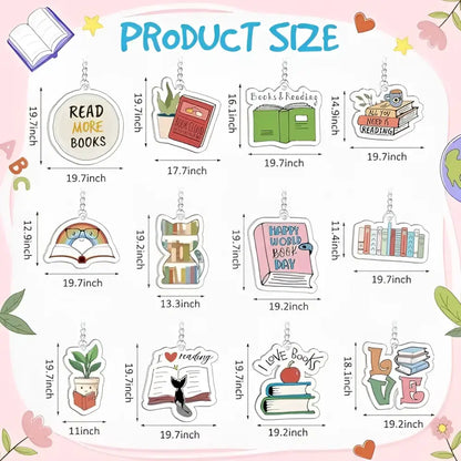Bookish Keychain - 1 Keychain