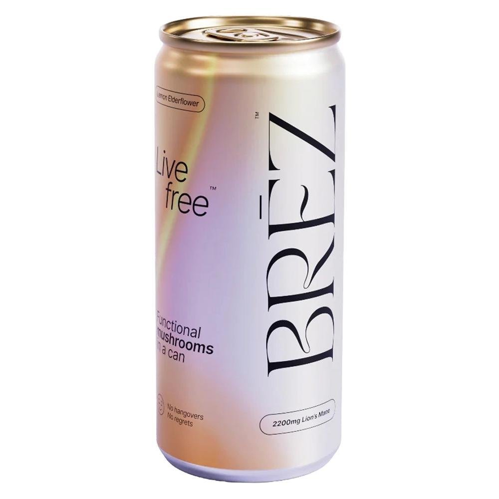 BREZ Flow - 'Lion's Mane: Lemon Elderflower' Mushroom Drink (12OZ)