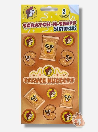 Buc-ee's Beaver Nuggets Scratch n' Sniff Stickers