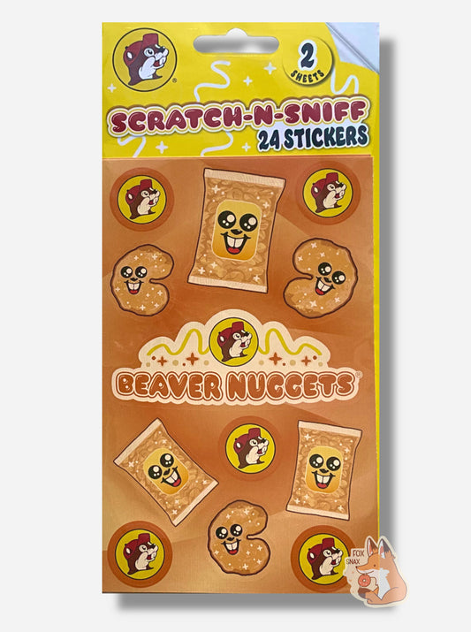 Buc-ee's Beaver Nuggets Scratch n' Sniff Stickers