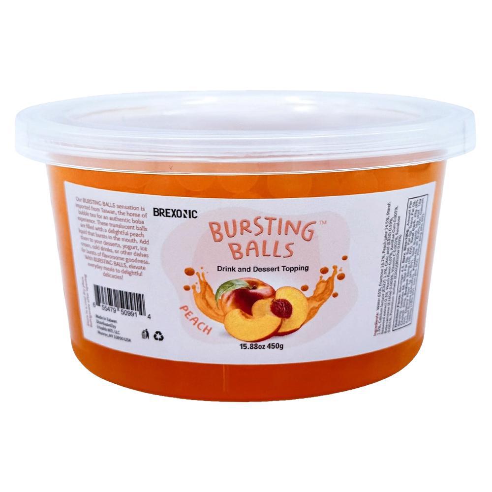 Syruvia - 'Bursting Balls: Peach' Flavored Popping Boba (1LB)