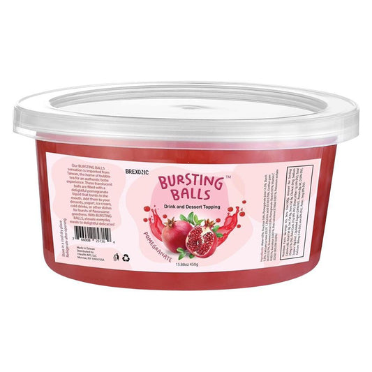 Syruvia - 'Bursting Balls: Pomegranate' Flavored Popping Boba (1LB)