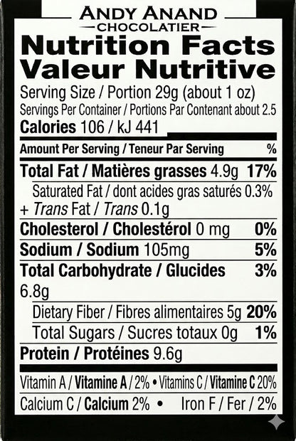 Andy Anand Sugar-Free & Gluten-Free Roasted Almond Nougat Brittle, 7 oz – Diabetic-Friendly Italian Torrone, Keto-Friendly Gourmet Gift Box
