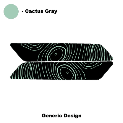 Topo Interior Front Door Grab Handle Overlay Kit (Printed + Laser Series) - 2021+ Bronco